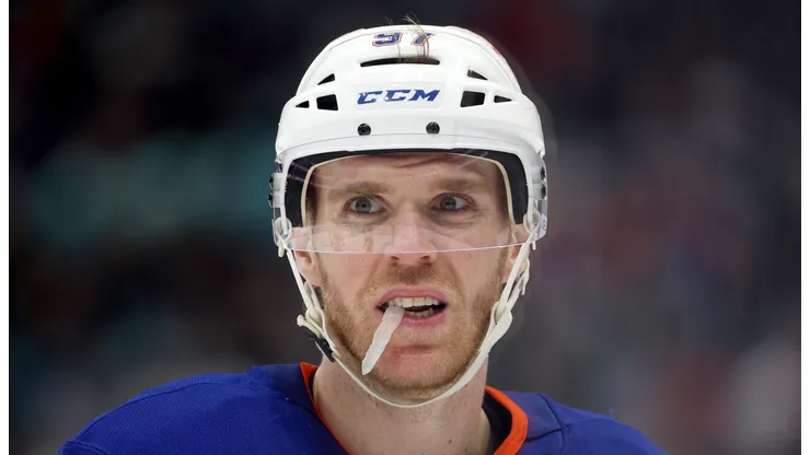Connor McDavid at Climate Pledge Arena in Seattle, Washington.