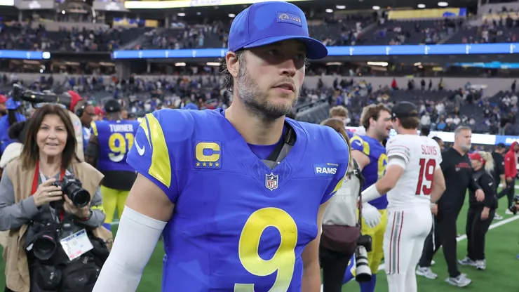 Matthew Stafford #9 of the Los Angeles Rams.