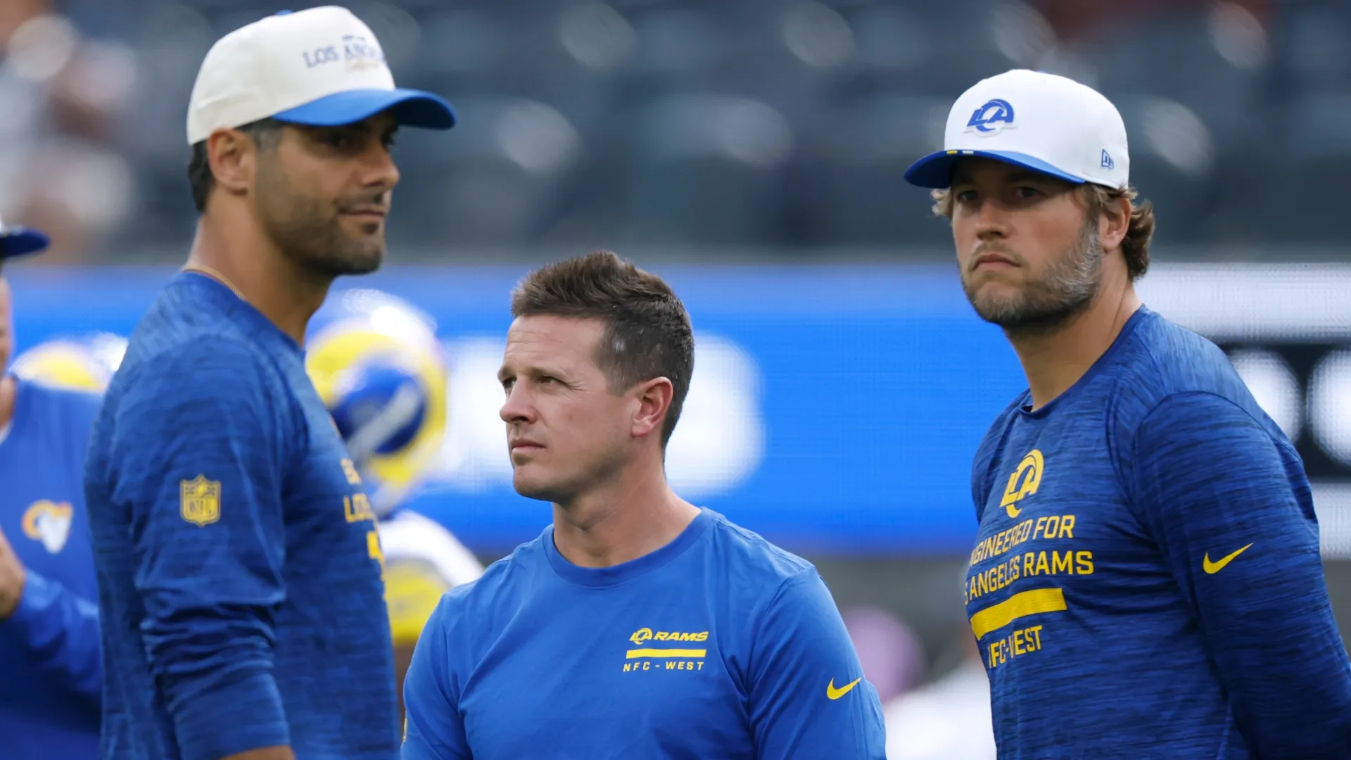 Jimmy Garoppolo with Matthew Stafford