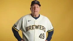 Manager Pat Murphy #49 of the Milwaukee Brewers poses for a portrait.