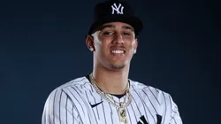 Carlos Lagrange #84 of the New York Yankees poses for a photo.