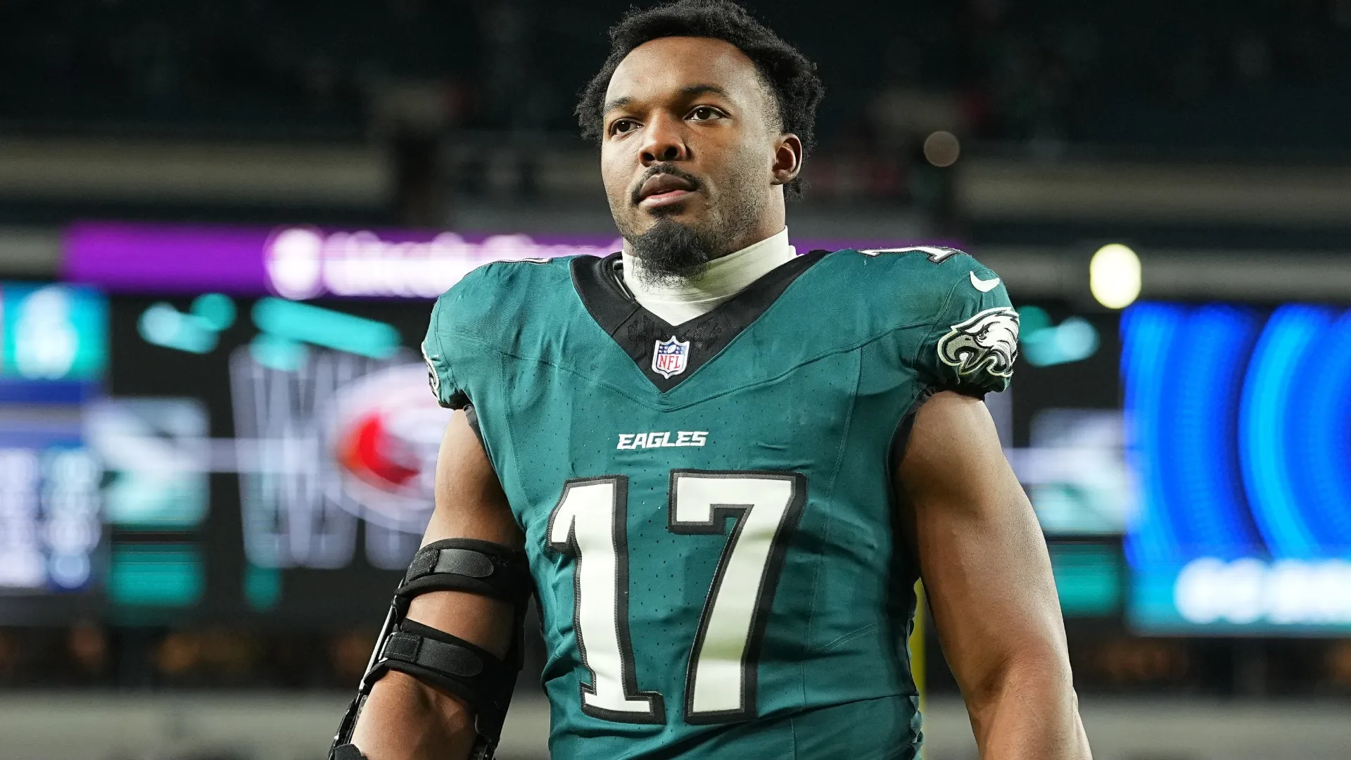 Quinyon Mitchell #27 of the Philadelphia Eagle in 2026 (Source: Mitchell Leff/Getty Images)