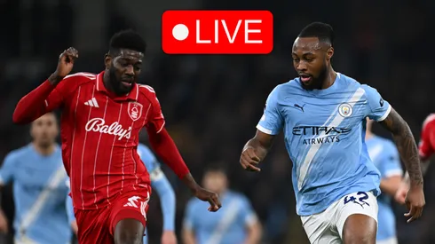 Ibrahim Sangare of Nottingham Forest and Antoine Semenyo of Manchester City.