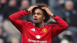 Joshua Zirkzee of Manchester United against Newcastle United