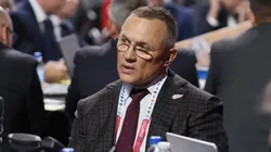 Steve Yzerman of the Detroit Red Wings attends the 2022 NHL Draft.