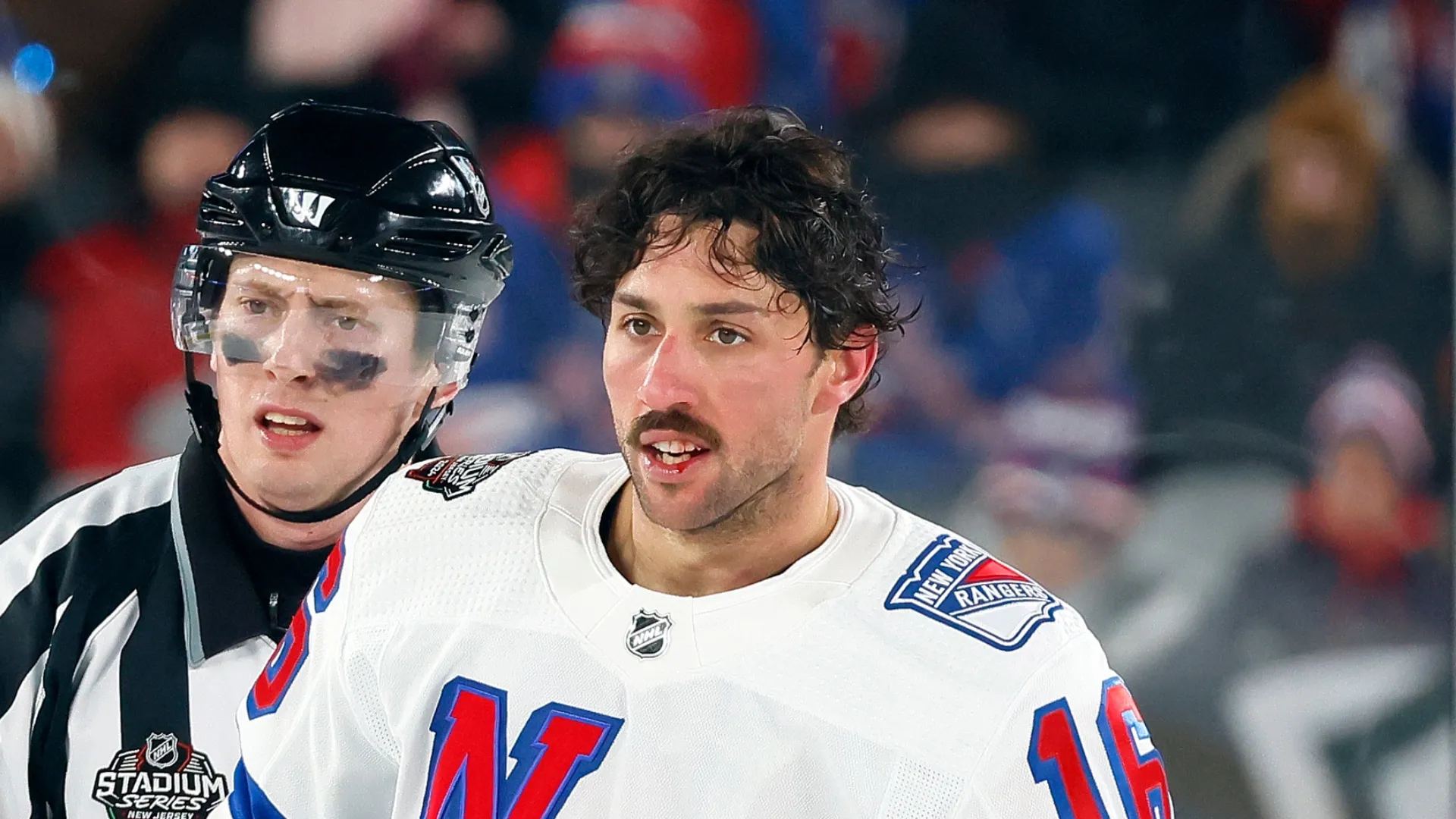 Vincent Trocheck during outdoor game