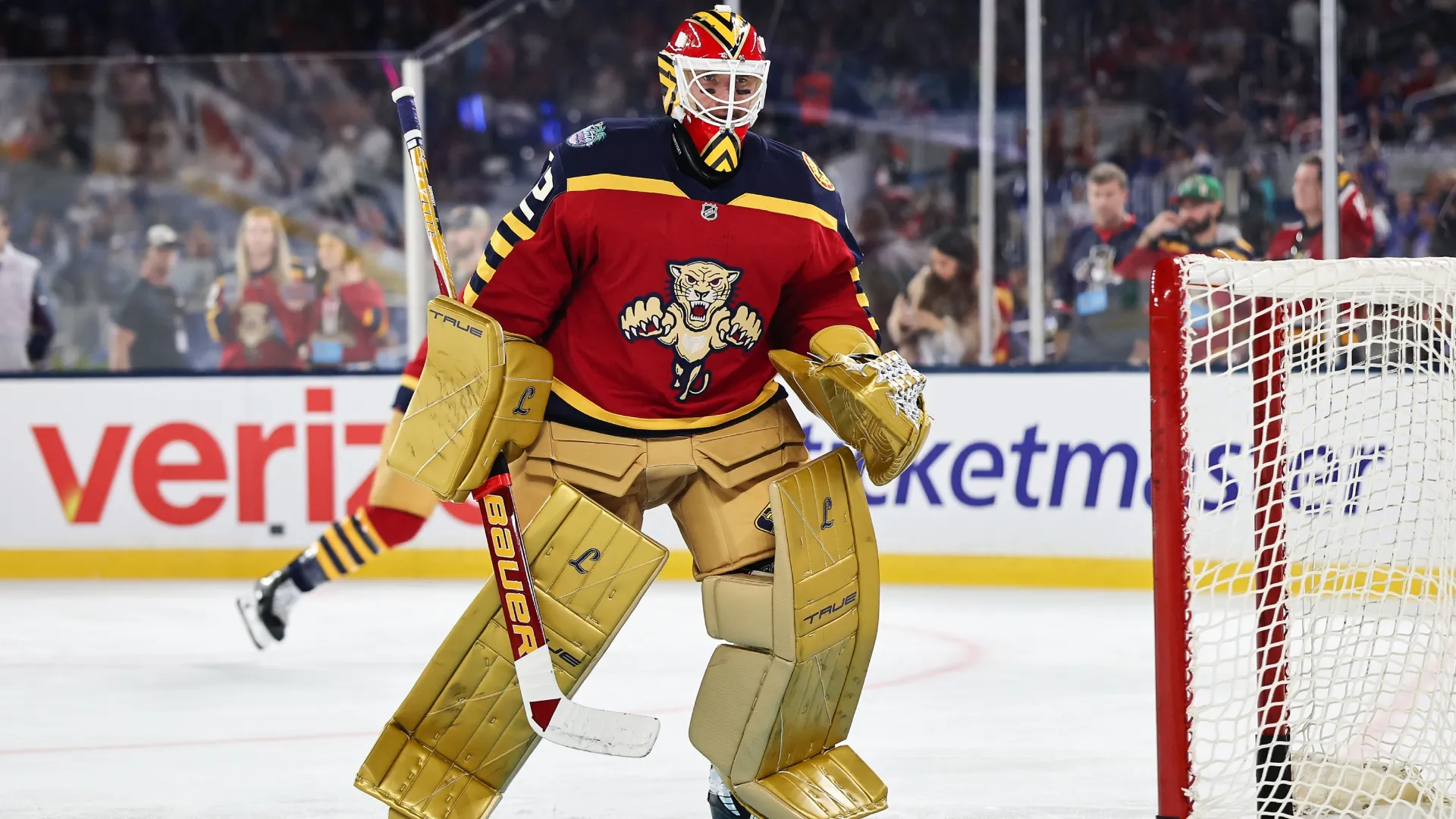 Sergei Bobrovsky #72 of the Florida Panthers in 2026 (Source: Carmen Mandato/Getty Images)