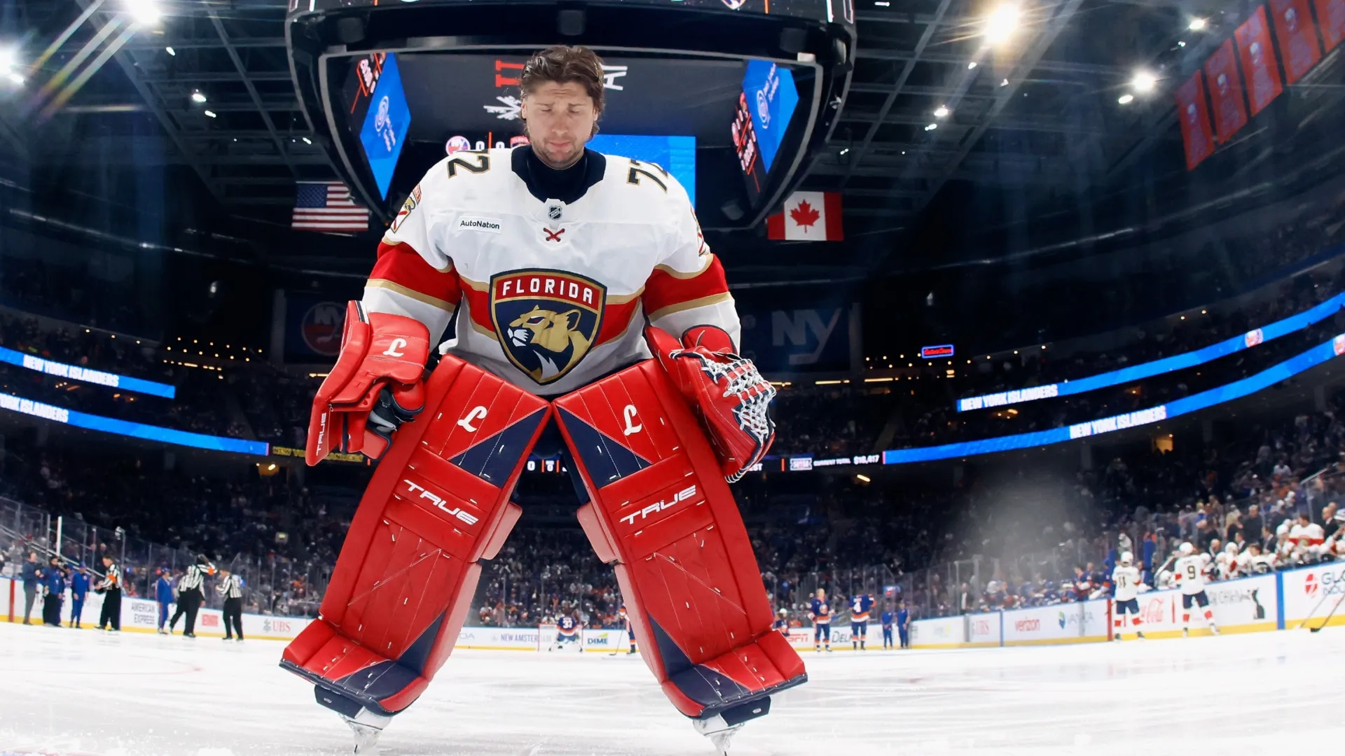 Sergei Bobrovsky #72 of the Florida Panthers in 2026 (Source: Bruce Bennett/Getty Images)