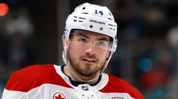 Nick Suzuki #14 of the Montreal Canadiens at SAP Center