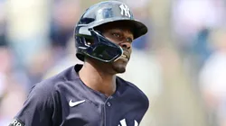 Jazz Chisholm Jr. #13 of the New York Yankees runs the bases.