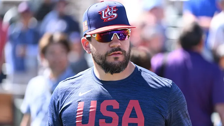 Kyle Schwarber of Team United States.
