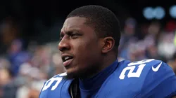 Devin Singletary at MetLife Stadium in East Rutherford, New Jersey.