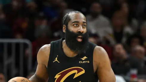 James Harden #1 of the Cleveland Cavaliers.