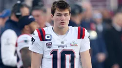Drake Maye #10 of the New England Patriots.
