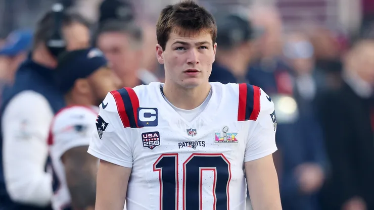 Drake Maye #10 of the New England Patriots.