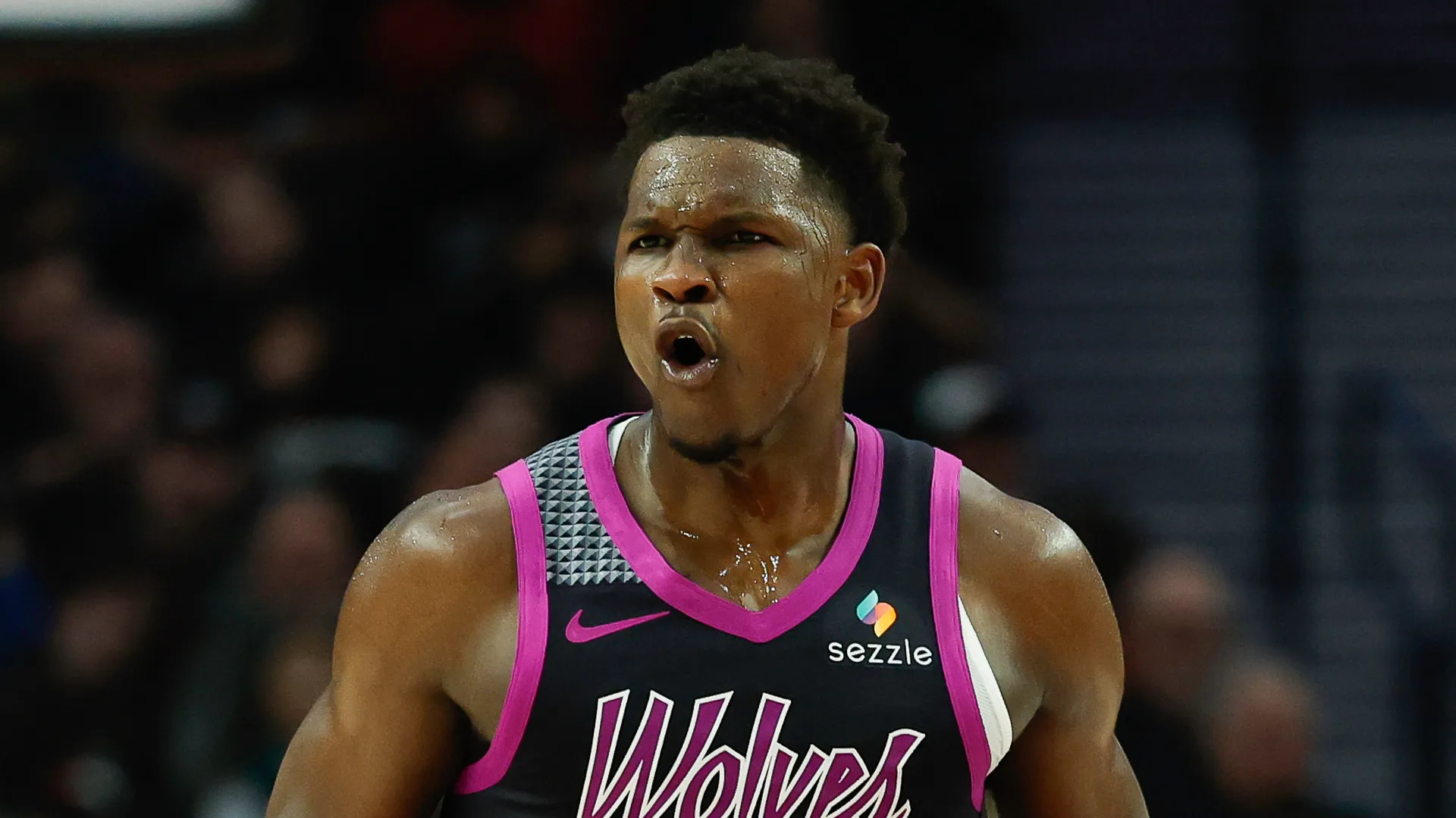 Anthony Edwards #5 of the Minnesota Timberwolves.