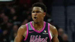 Anthony Edwards #5 of the Minnesota Timberwolves.