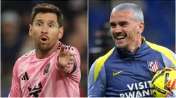 Lionel Messi of Inter Miami and Antoine Griezmann of Atletico Madrid.