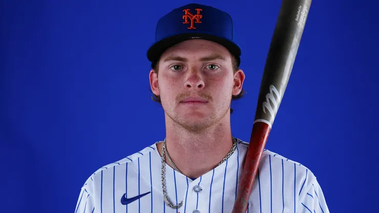 Carson Benge #93 of the New York Mets.