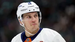 Bo Horvat #14 of the New York Islanders at Climate Pledge Arena