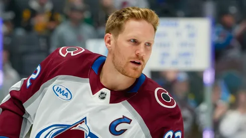 Gabriel Landeskog at Rogers Arena in Vancouver, British Columbia, Canada.