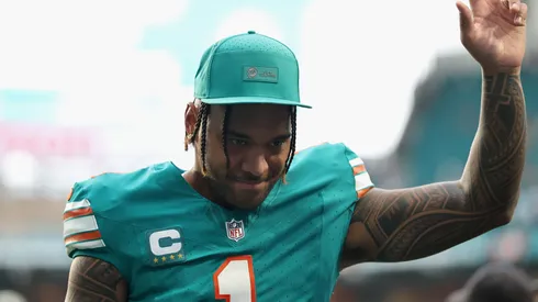 Tua Tagovailoa #1 of the Miami Dolphins.