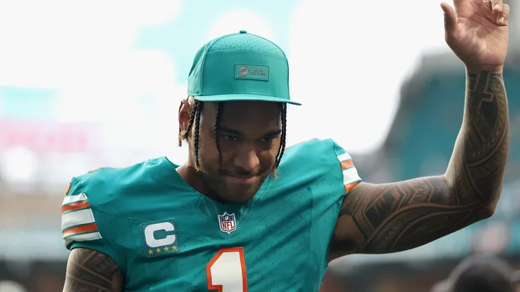 Tua Tagovailoa #1 of the Miami Dolphins.