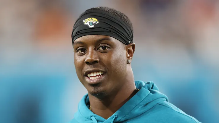 Travis Etienne Jr. at EverBank Stadium in Jacksonville, Florida.