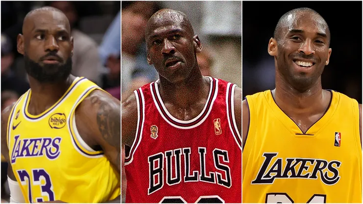 LeBron James, Michael Jordan and Kobe Bryant.