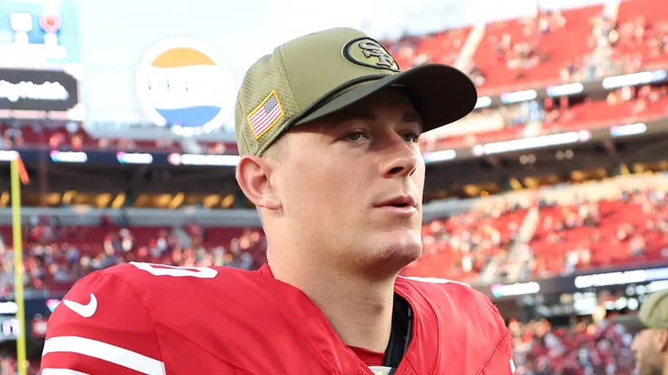 Mac Jones at Levi's Stadium in Santa Clara, California.