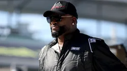 David Ortiz looks on.