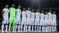 Players of Iran line up prior to the FIFA World Cup 2026 Qualifier match.