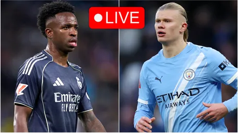 Vinicius Jr. of Real Madrid and Erling Haaland of Manchester City.