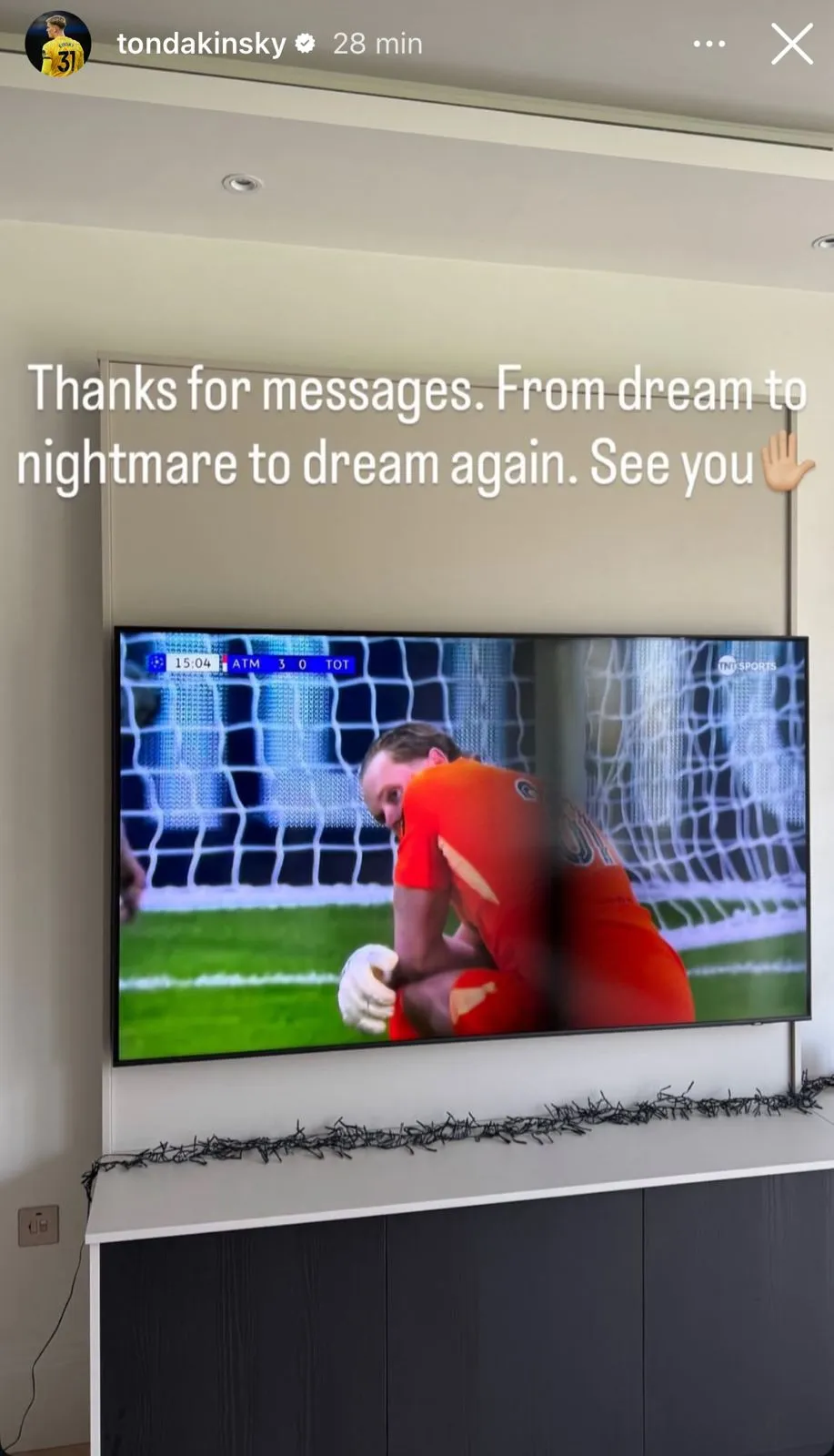 Antonin Kinsky's message.