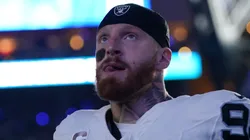 Maxx Crosby at Lucas Oil Stadium in Indianapolis, Indiana.