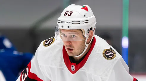 Evgenii Dadonov at Rogers Arena in Vancouver, Canada.