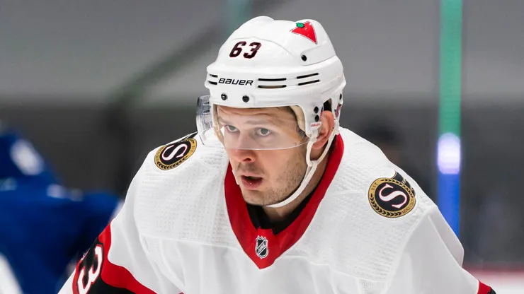 Evgenii Dadonov at Rogers Arena in Vancouver, Canada.