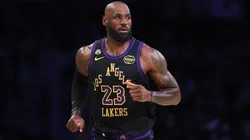 LeBron James #23 of the Los Angeles Lakers on court against the New Orleans Pelicans in 2026.