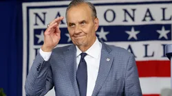 Hall of Famer Joe Torre is introduced during the Baseball Hall of Fame induction ceremony.