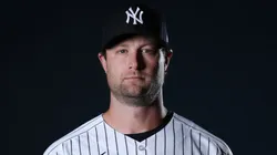 Gerrit Cole #45 of the New York Yankees poses for a photo during Spring Training.
