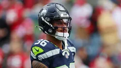 George Holani #36 of the Seattle Seahawks at Lumen Field.