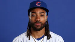Justin Dean #1 of the Chicago Cubs poses for a portrait during photo day at Sloan Park.