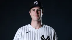 Cam Schlittler #31 of the New York Yankees poses for a photo.