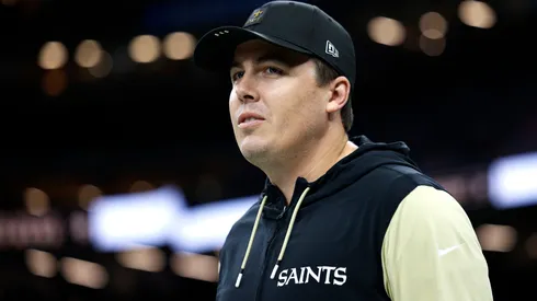 Head coach Kellen Moore of the New Orleans Saints