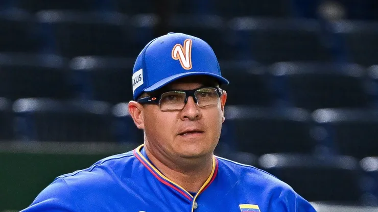 Manager and head coach Omar Lopez of Venezuela