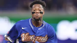 Ronald Acuña Jr. #21 of the Venezuela