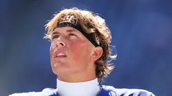 Jaxson Dart quarterback of the New York Giants