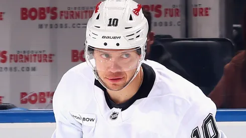 Artemi Panarin at UBS Arena in Elmont, New York.