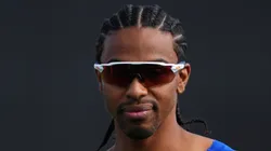 Francisco Lindor #12 of the New York Mets.