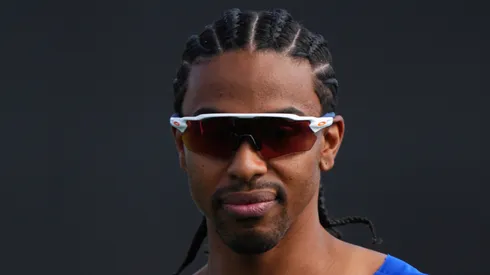 Francisco Lindor #12 of the New York Mets.